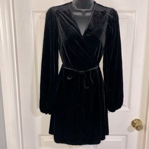 NWT Gianni Bini Velvet Wrap Dress, Size XS